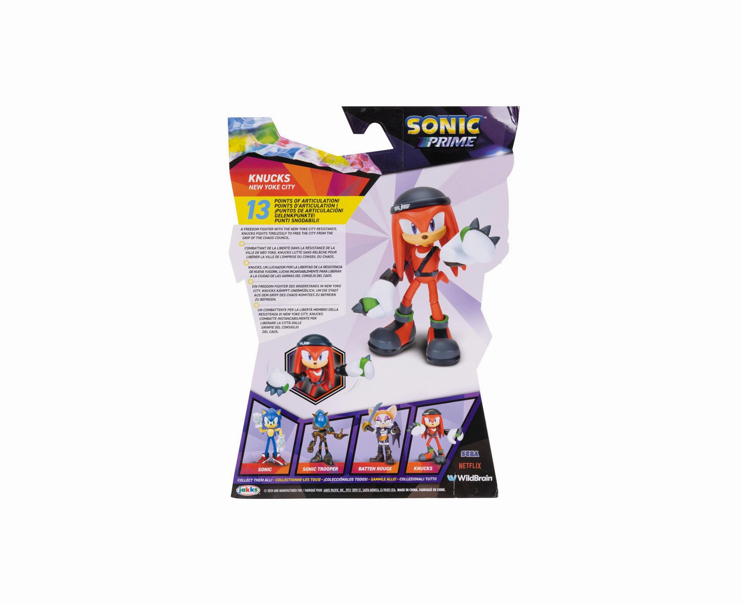 Sonic Prime 5" Knuckles Articulated Action Figure