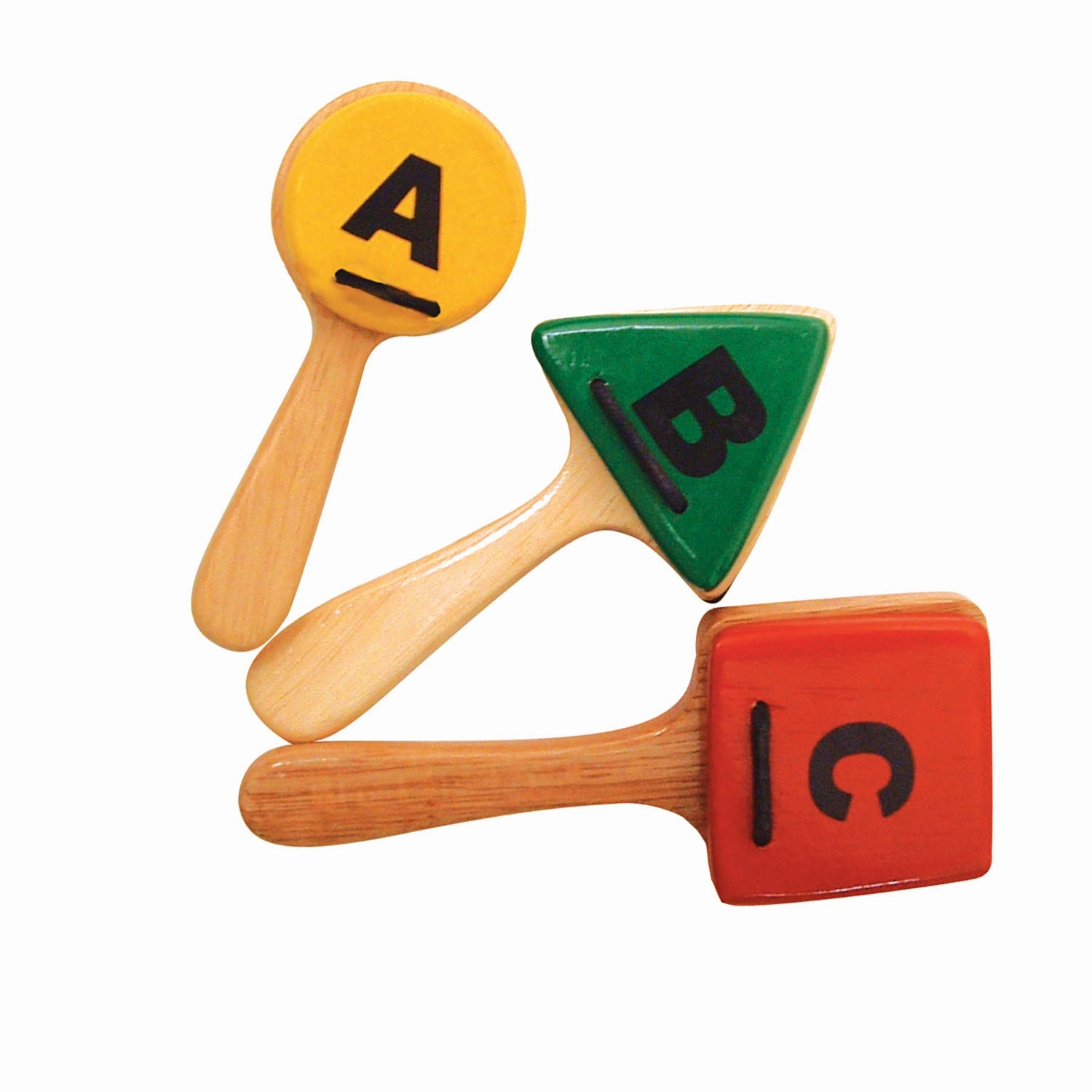Sounds Like Fun! ABC Clappers - Colorful Wooden Educational Toy