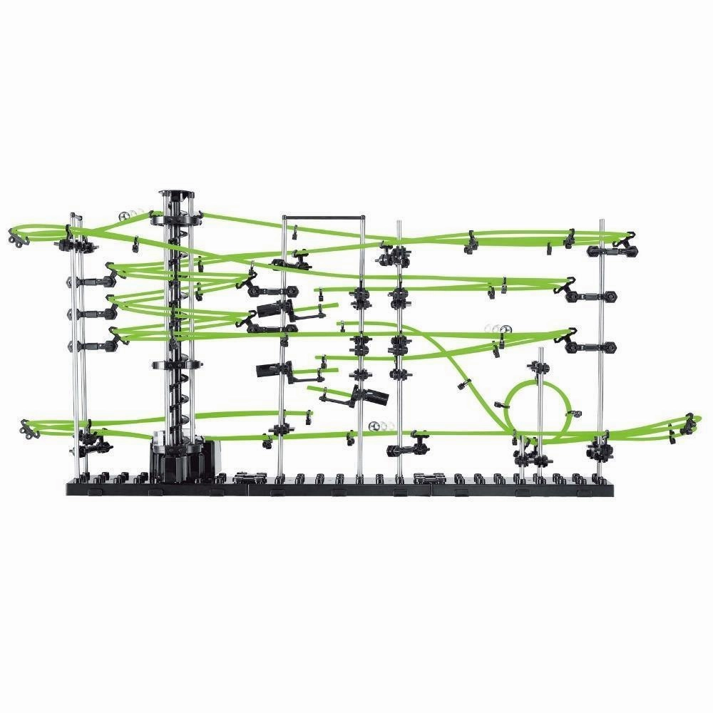 SpaceRail Level 3 Complex Motorised Marble Run - Glow in the Dark!