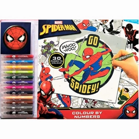 Spiderman Colour By Numbers Set