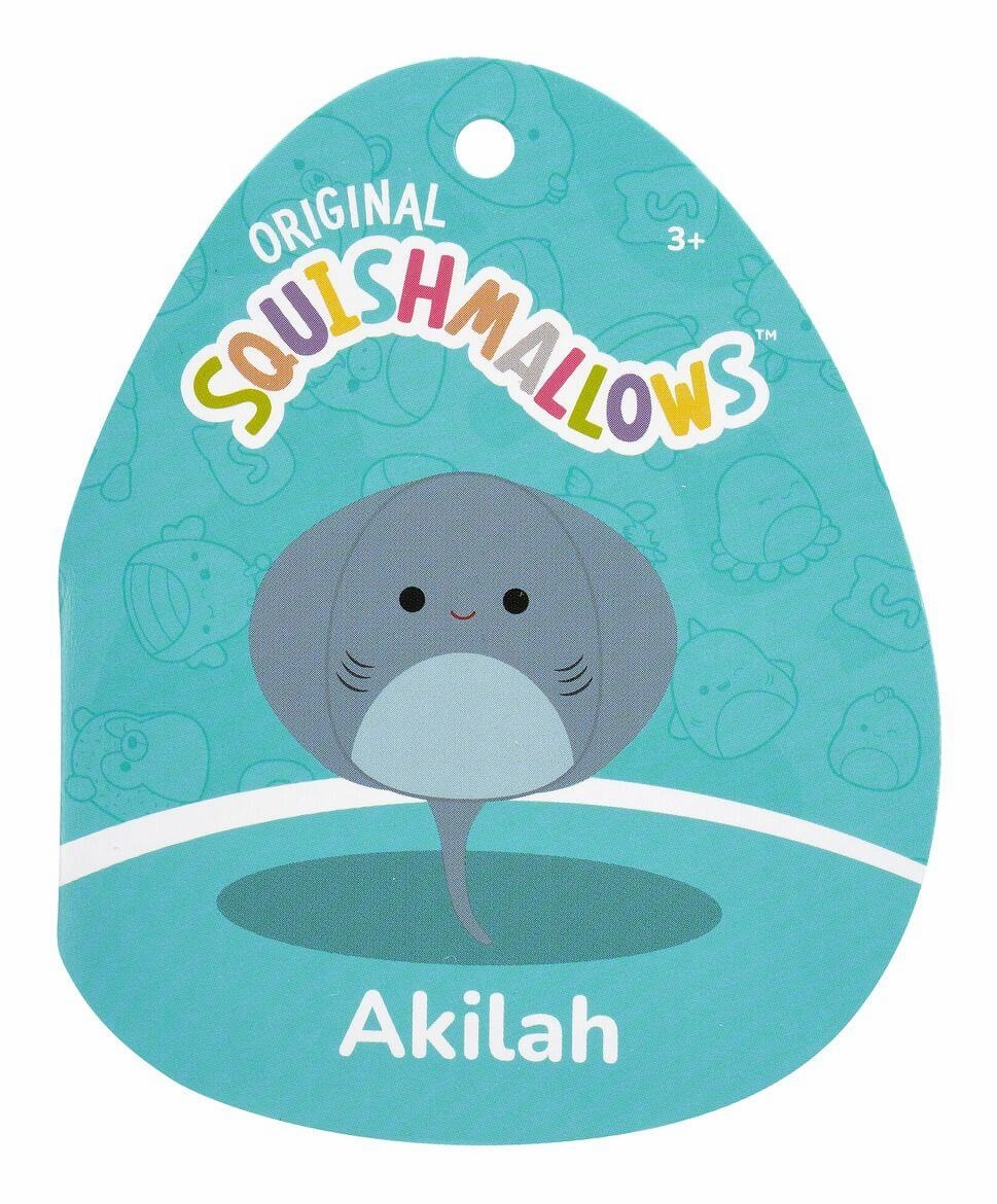 Squishmallows 12" Plush Toy Akilah the Blue Stingray for Ages 3 and Up