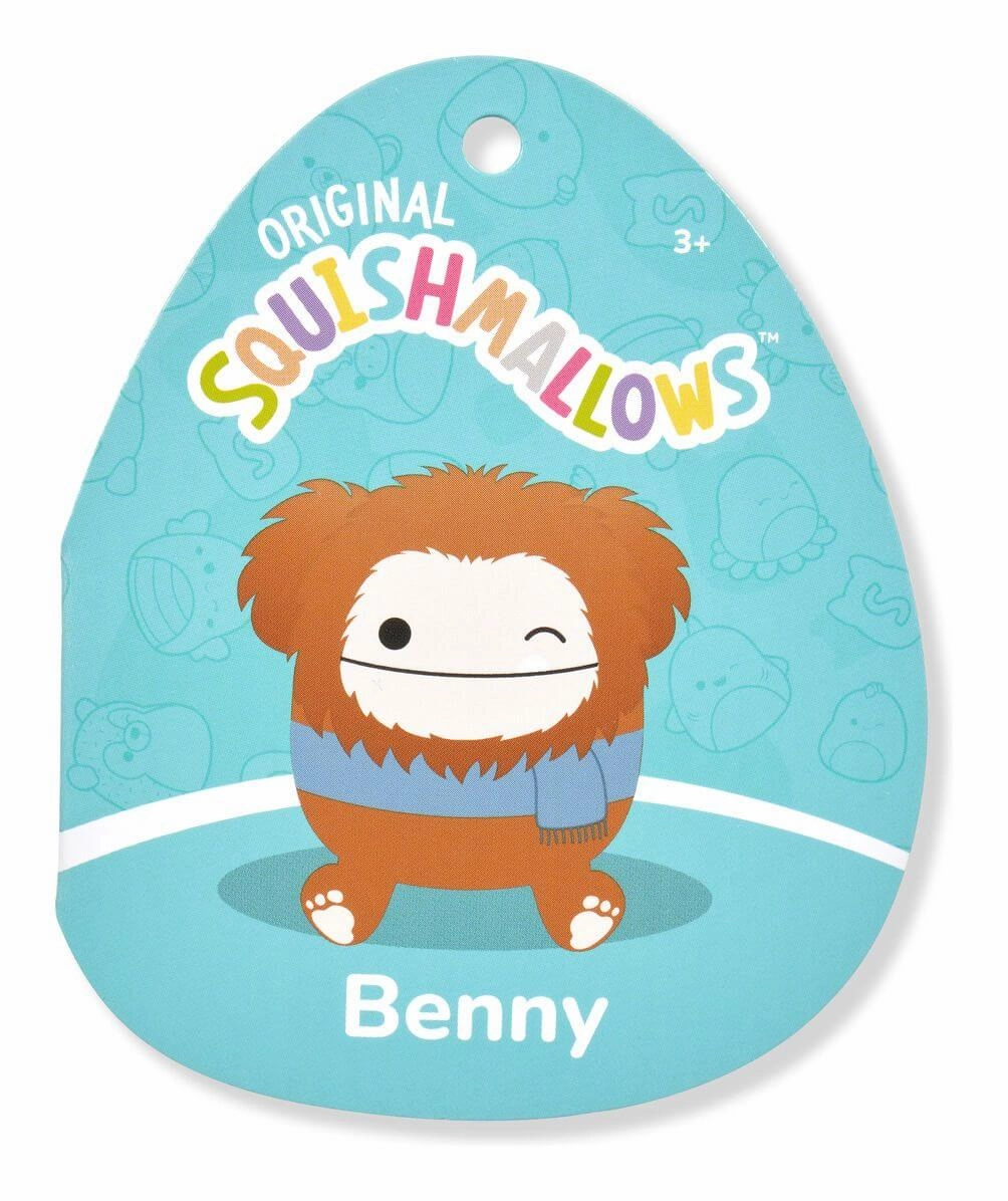 Squishmallows 12" Plush Toy Benny the Winking Bigfoot for Age 3 and Up