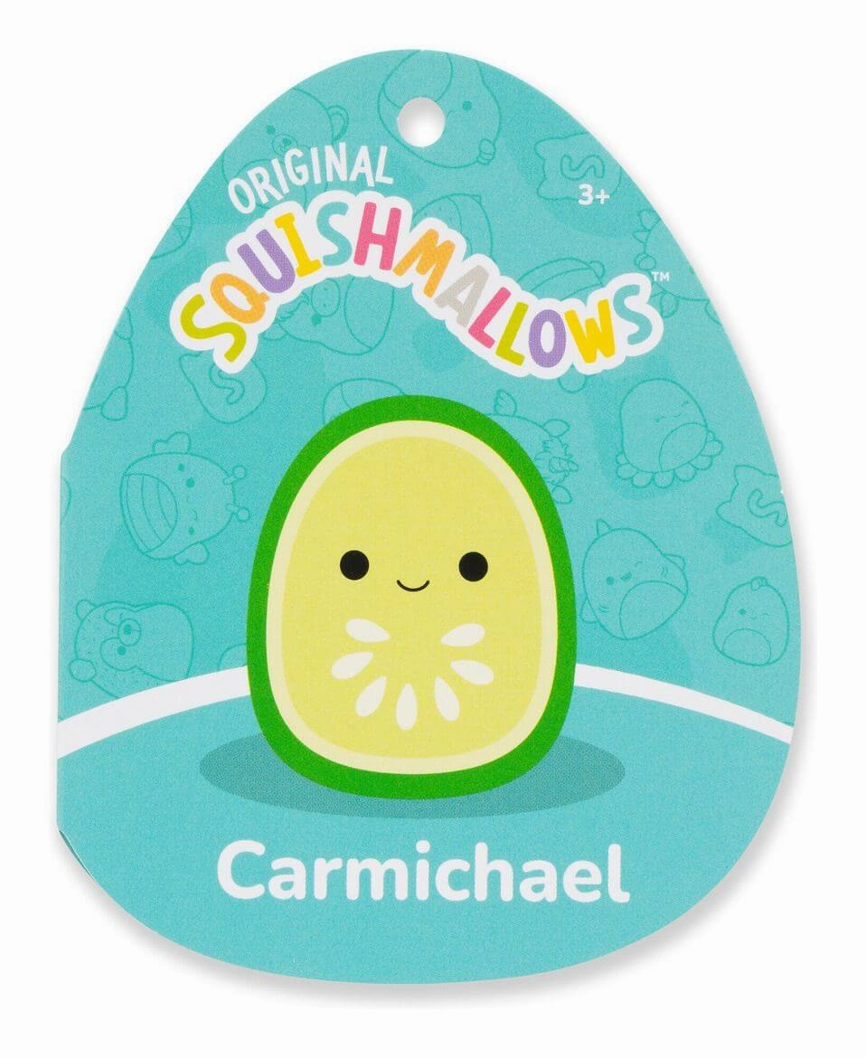 Squishmallows 12" Plush Toy Carmichael the Cucumber Slice for Ages 3 