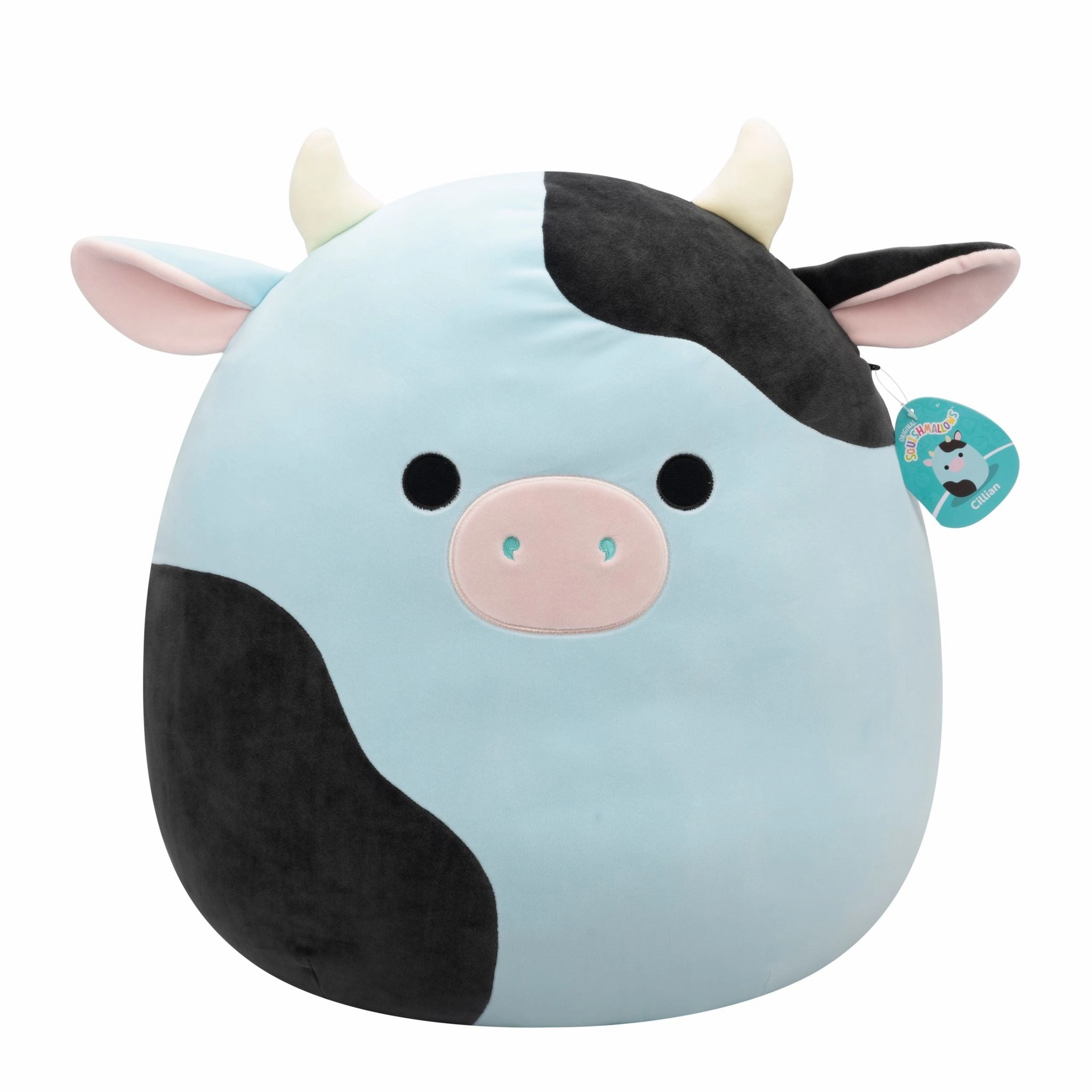 Squishmallows 20 Inch Plush Cillian Blue And Black Cow