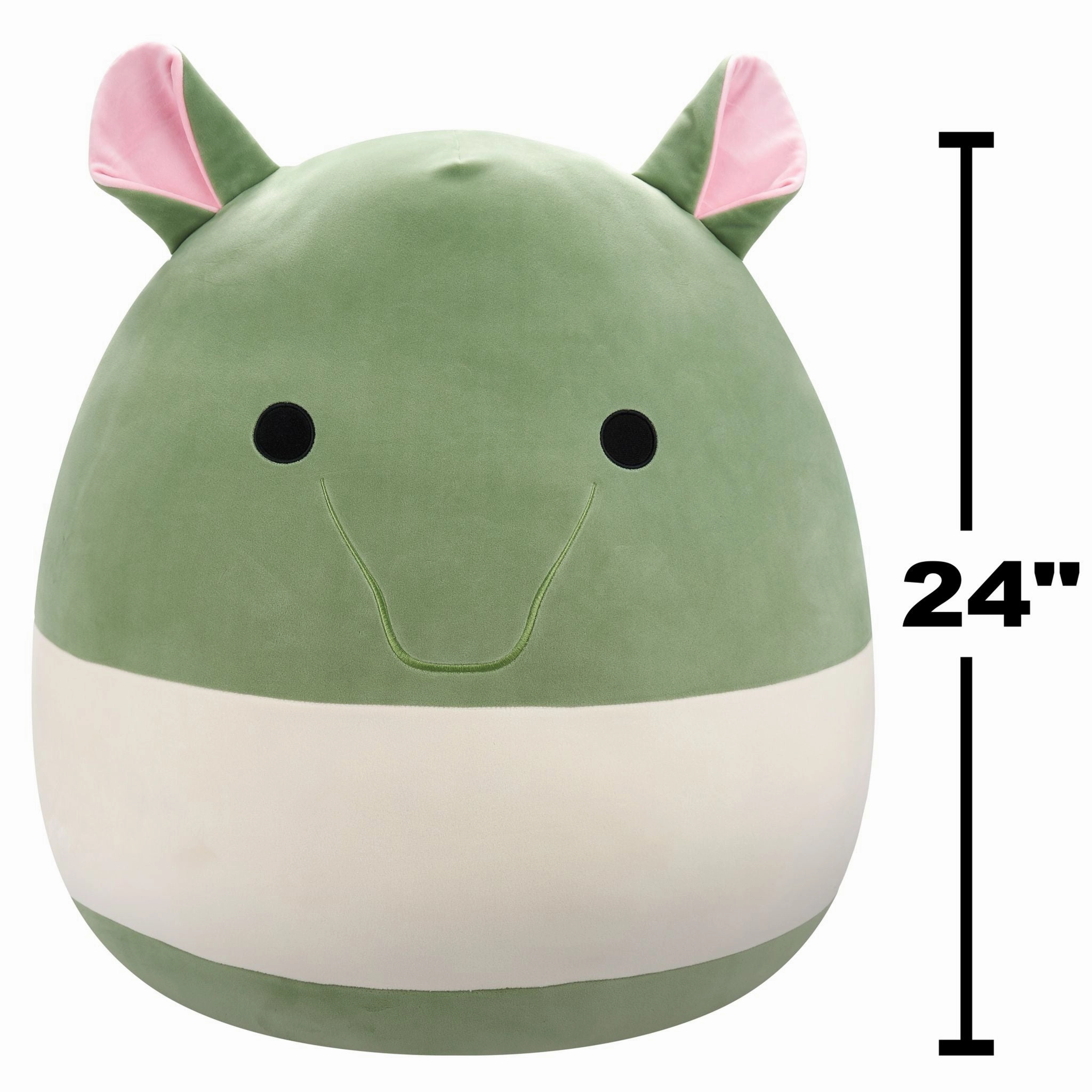 Squishmallows 24 Inch Plush Gerald Olive And White Tapir