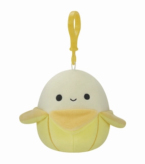 Squishmallows 3.5 Inch Plush Clip-On Junie The Yellow Banana