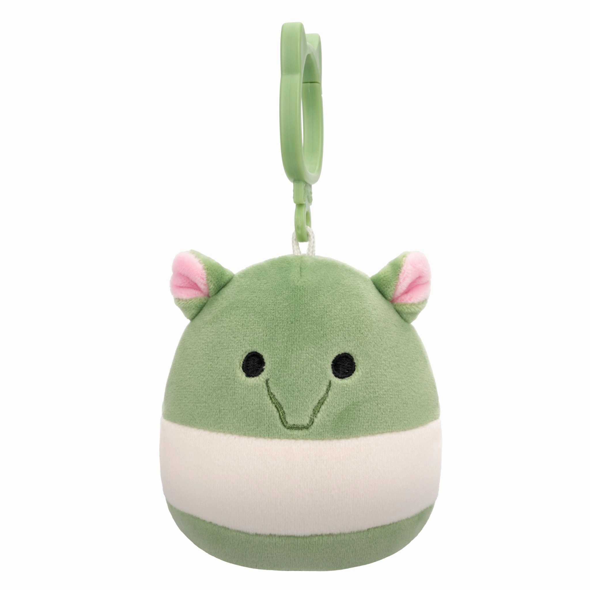 Squishmallows 3.5 Inch Plush Clip-On S20 Gerald Olive And White Tapir