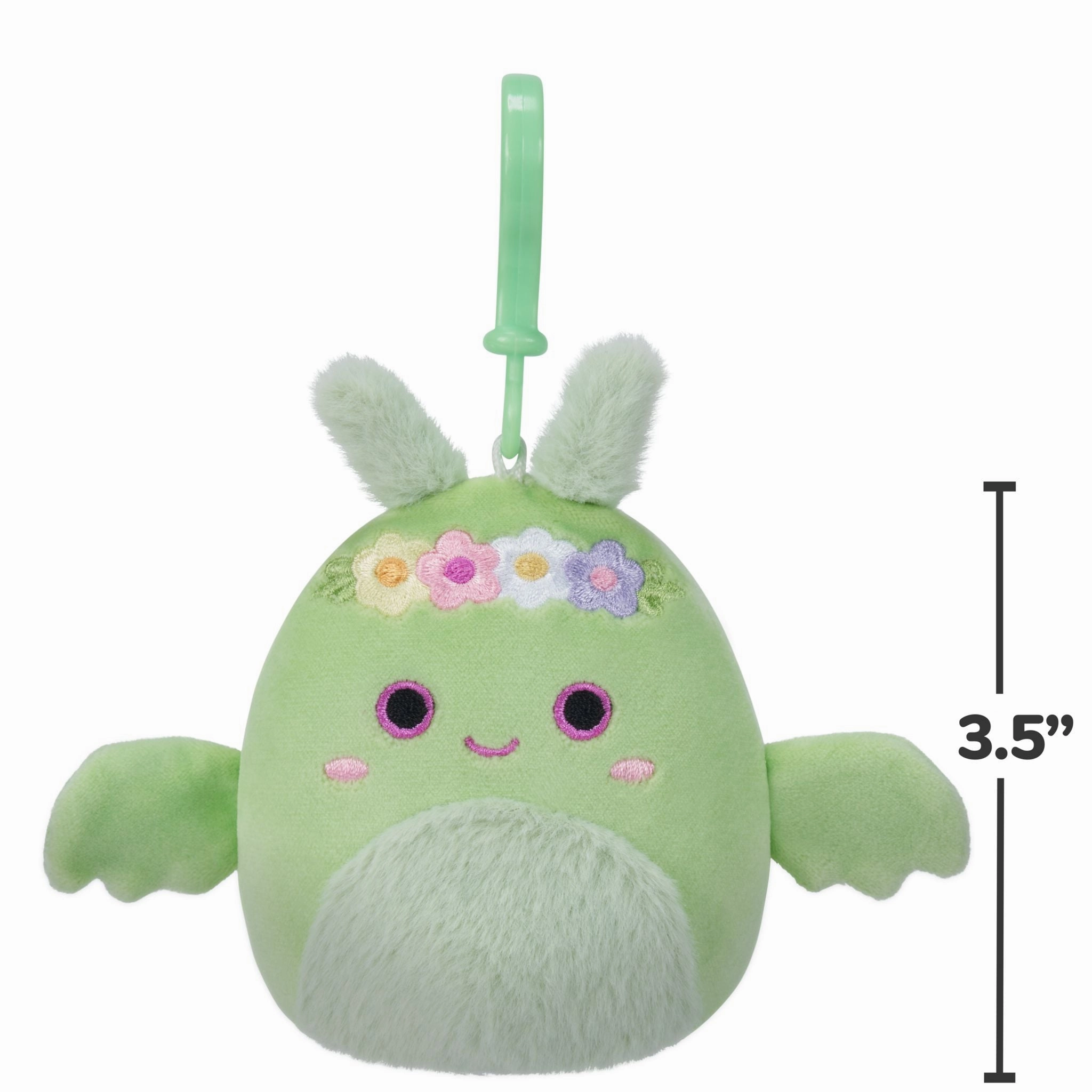 Squishmallows 3.5 Inch Plush Clip-On Tove The Mint Green Mothman