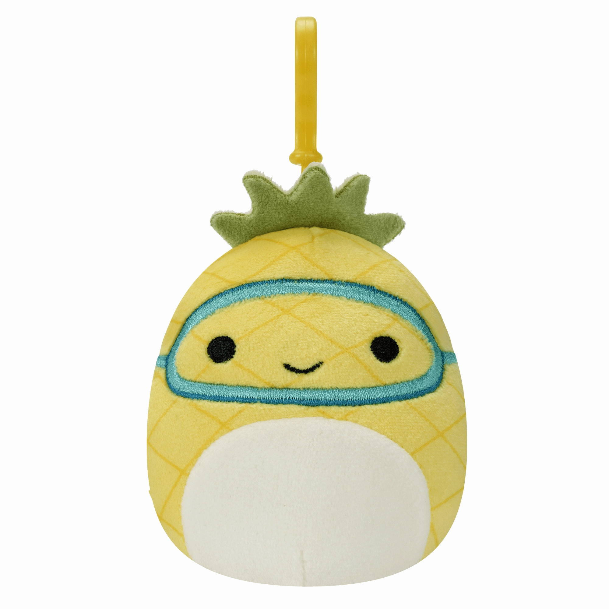 Squishmallows 3.5 Inch Plush S15 Clip-On Maui Pineapple With Scuba Mask