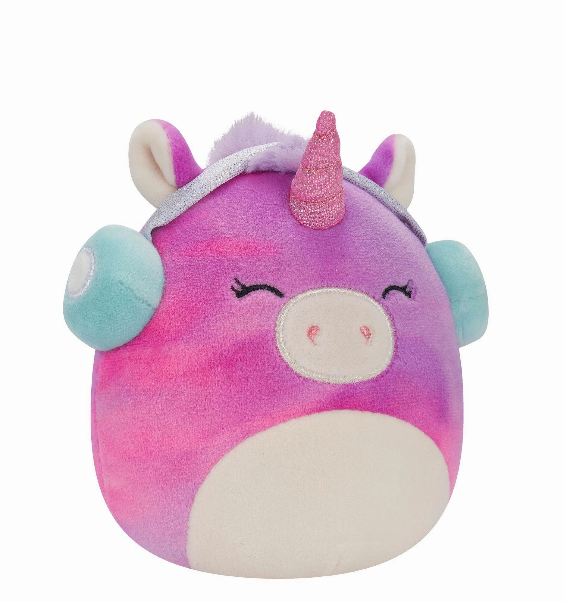 Squishmallows 5 Inch Plush Lola The TieDye Unicorn With Headphones