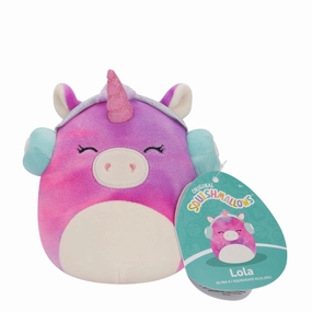 Squishmallows 5 Inch Plush Lola The TieDye Unicorn With Headphones