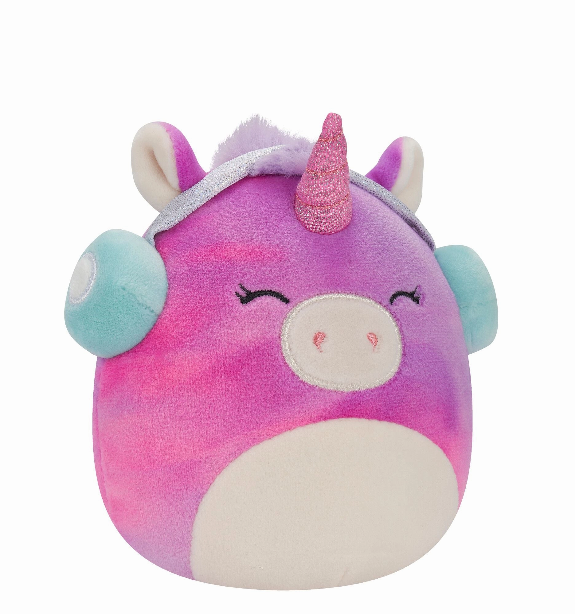 Squishmallows 5 Inch Plush Lola The TieDye Unicorn With Headphones
