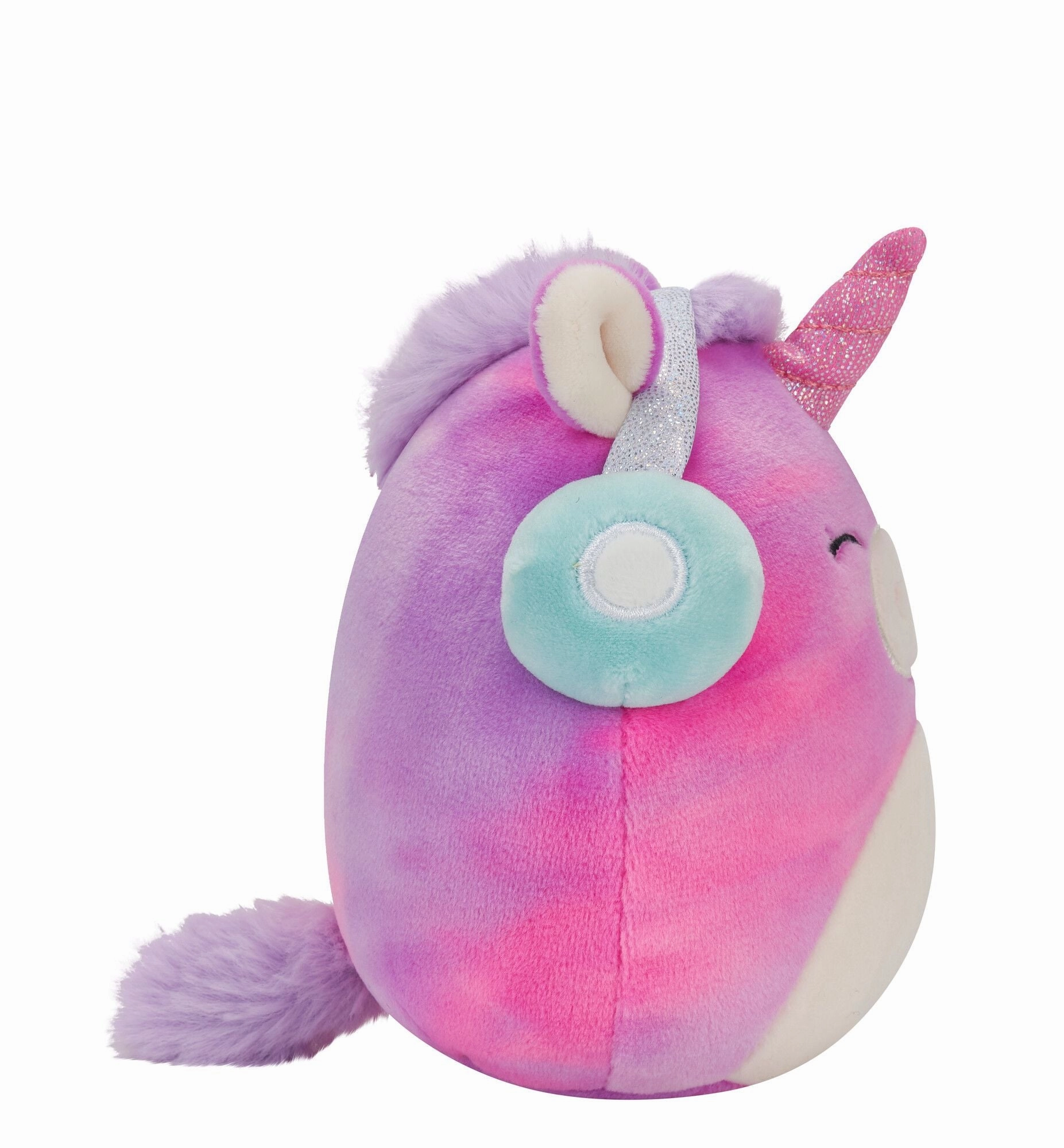 Squishmallows 5 Inch Plush Lola The TieDye Unicorn With Headphones