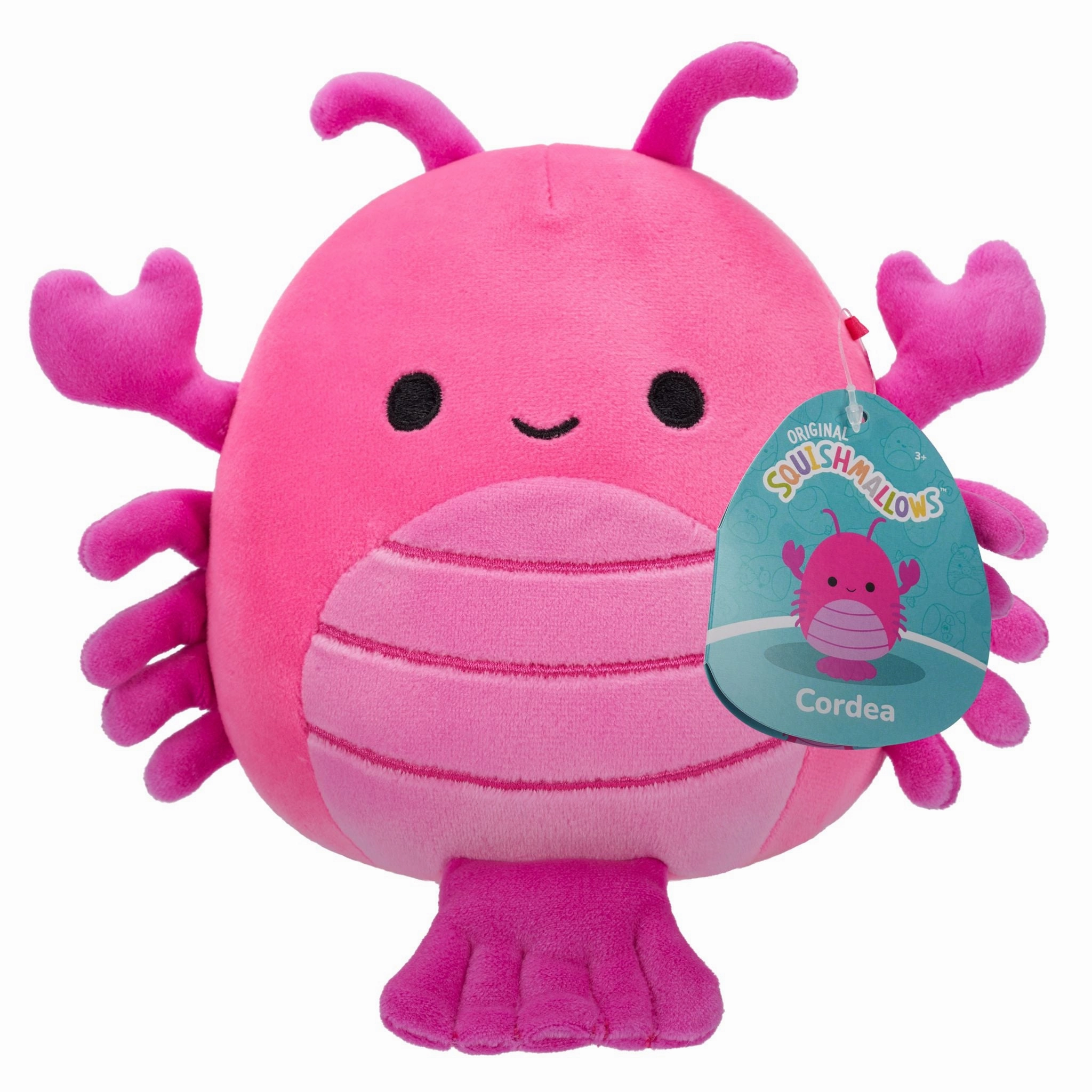 Squishmallows 7.5 Inch Plush Cordea Hot Pink Lobster