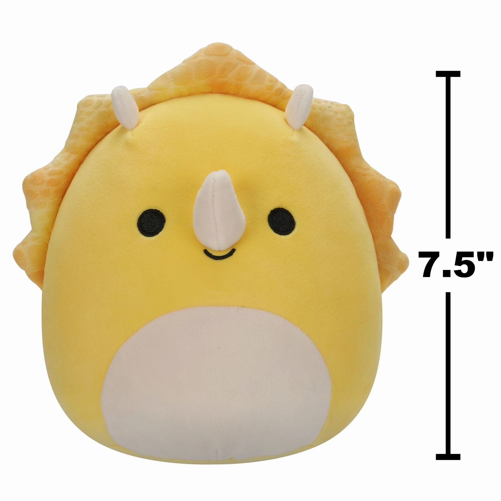 Squishmallows 7.5 Inch Plush Lancaster The Yellow Triceratops