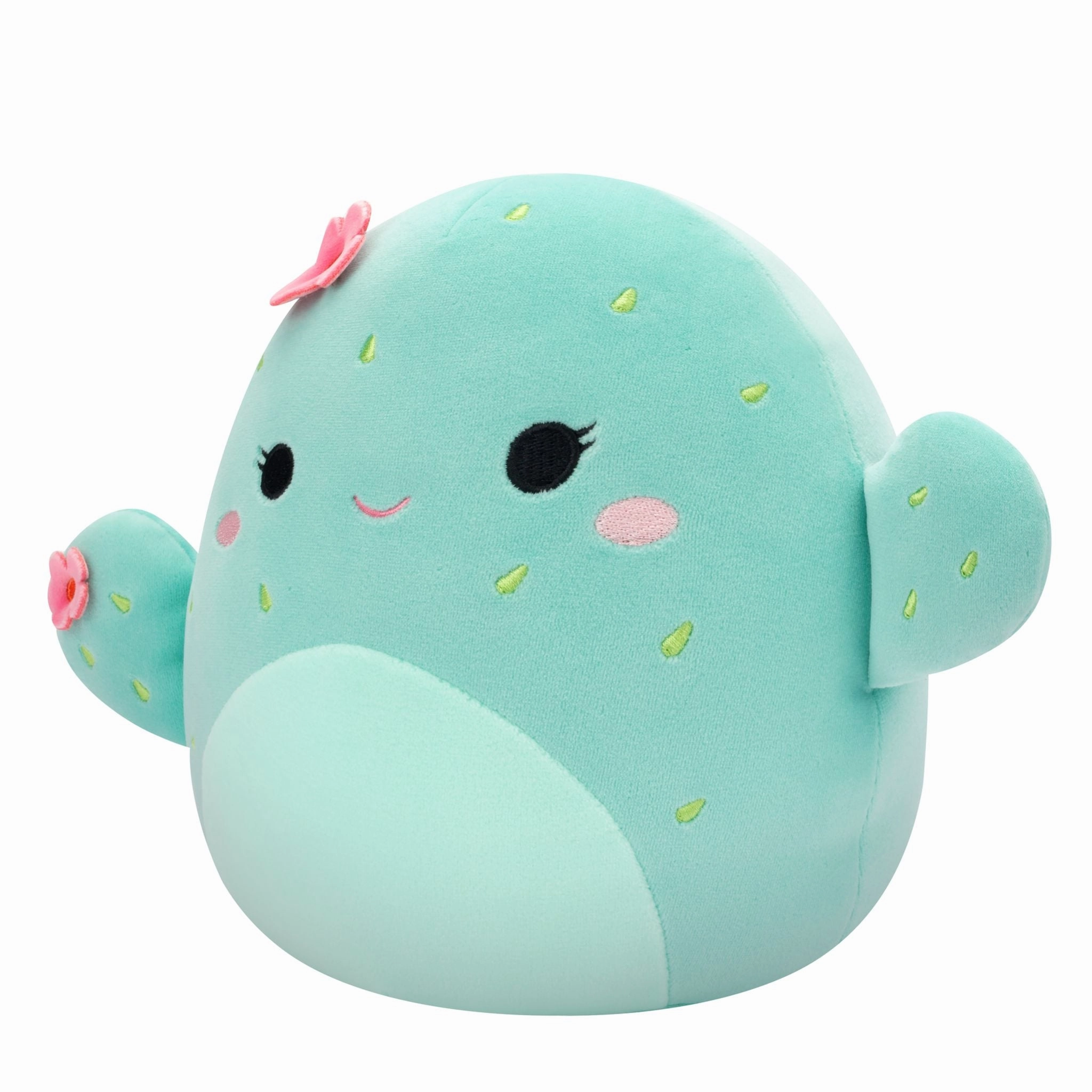 Squishmallows 7.5 Inch Plush S20 Graciela Mint Barrel Cactus With Pink Flowers