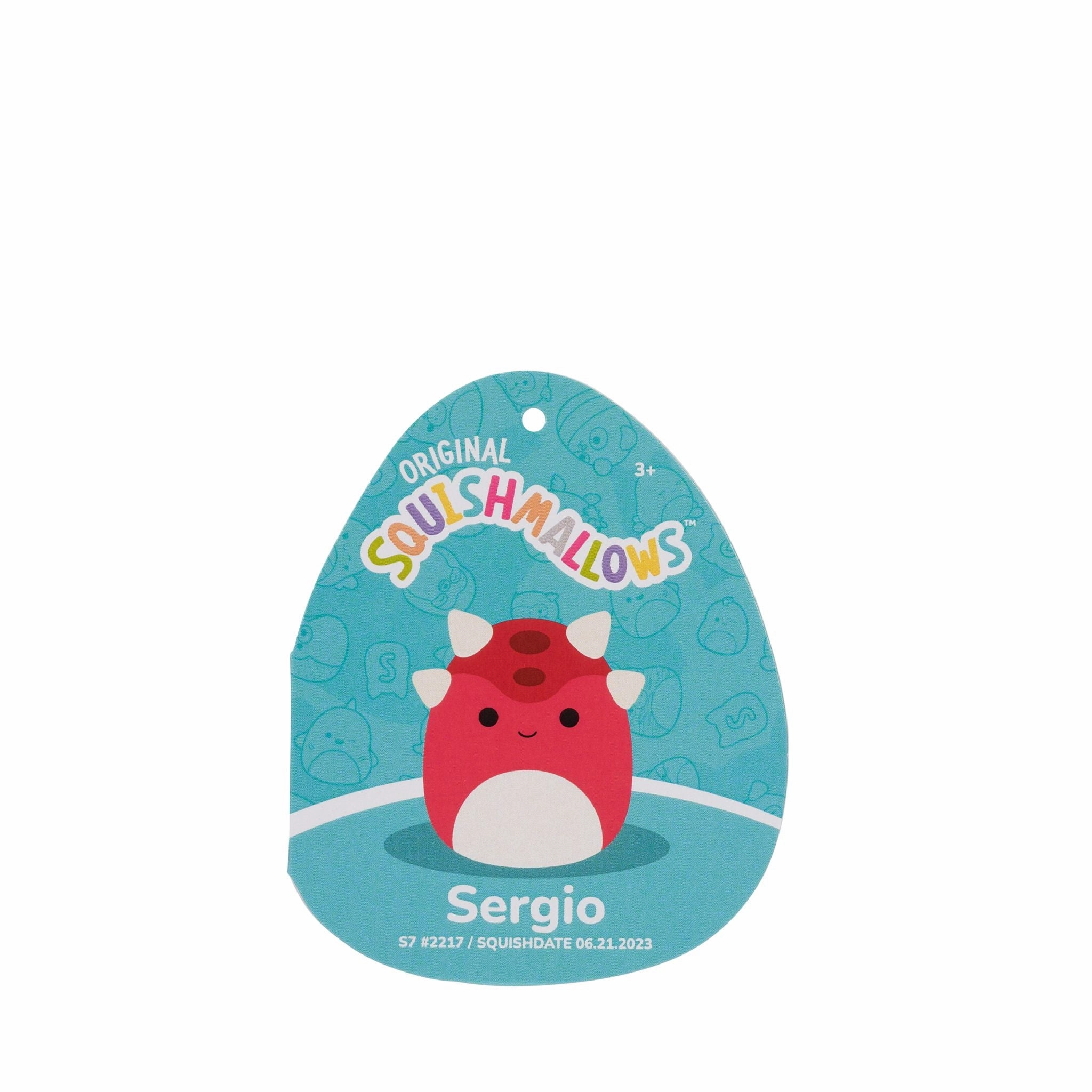 Squishmallows 7.5 Inch Plush Sergio The Anklyosaurus