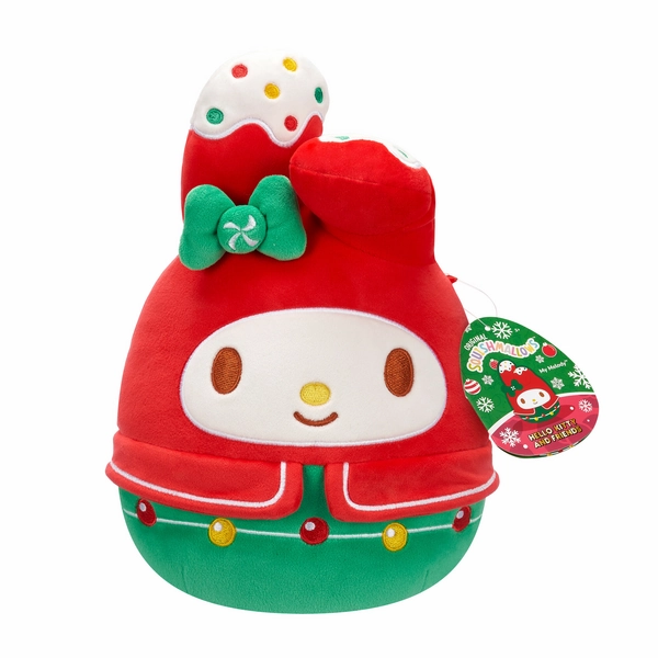 Squishmallows 8 Inch Hello Kitty Holiday My Melody