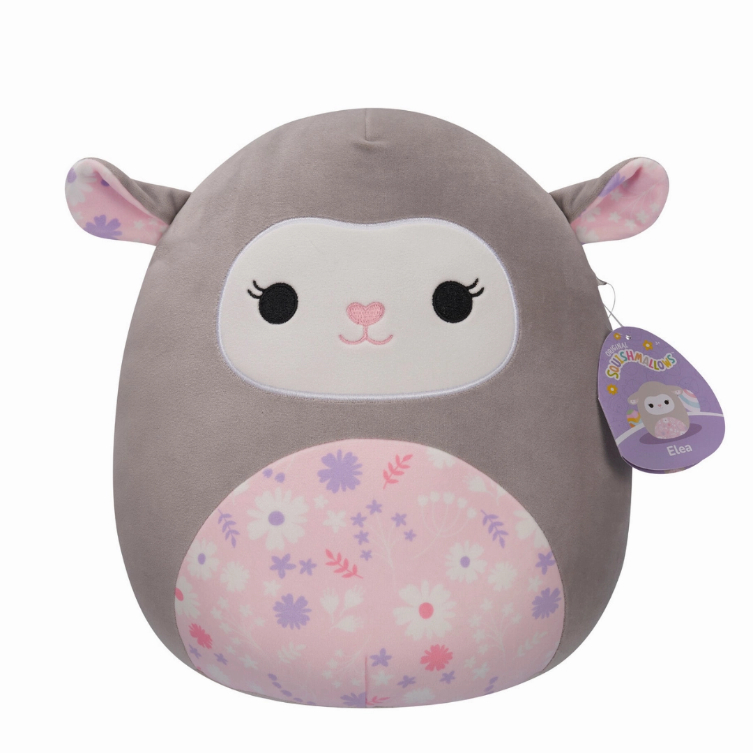 Squishmallows Easter Season 12 Inch Plush Elea Grey Lamb