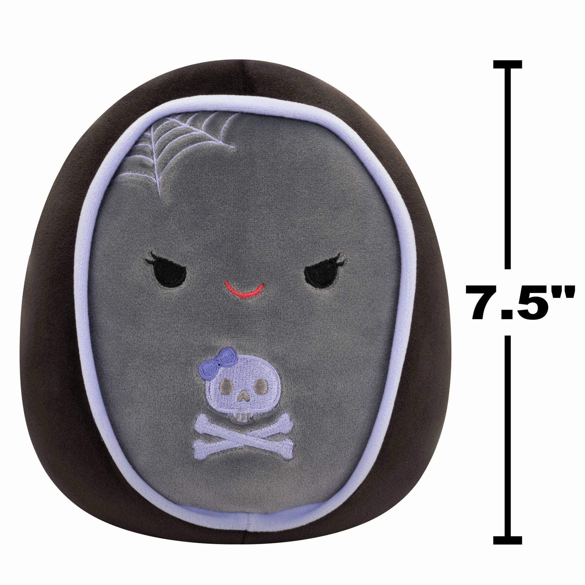 Squishmallows Season Halloween 7.5 Inch Plush Julianne Grey And Purple Coffin