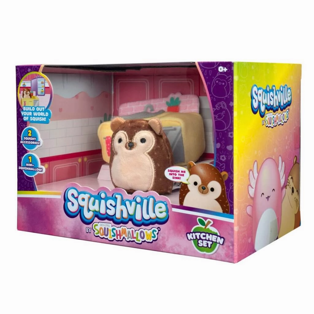 Squishmallows Squishville Mini Plush Accessory Set Kitchen Set