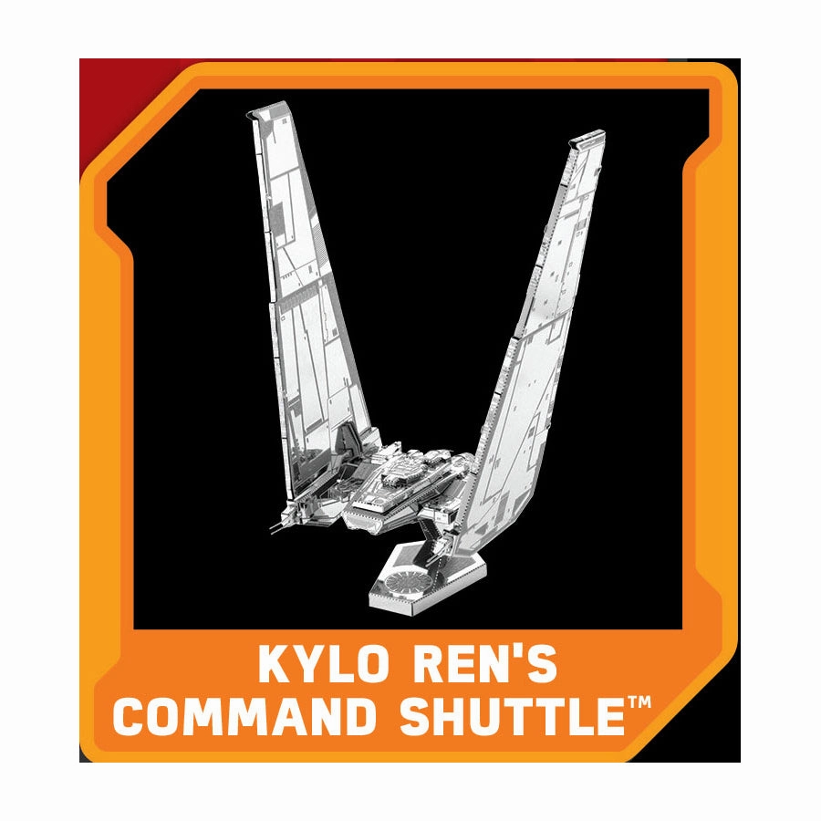 Star Wars Kylo Ren's Command Shuttle Metal Earth 3D Model Kit