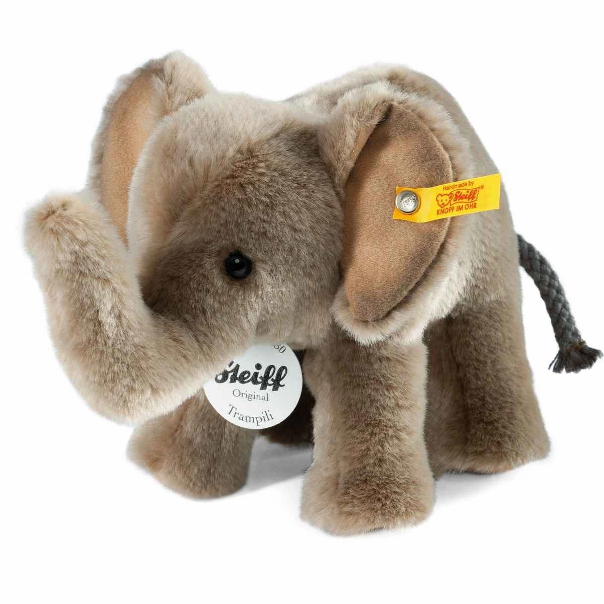 Steiff 18cm Trampili Elephant Woven Fur Soft Toy Suitable from Birth