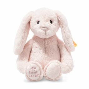 Steiff 26cm Pink My First Steiff Hoppie Rabbit Toy Suitable from Birth