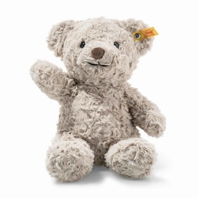 Steiff 28cm Honey Teddy Bear Light Grey Plush Toy Suitable from Birth