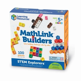STEM Explorers MathLink Builders - Colorful Construction Cubes