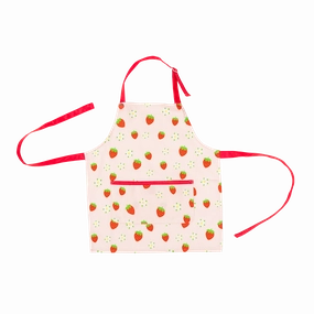 STRAWBERRY SHORTCAKE CHEF CLASSIC APRON PREMIUM CHILD DRESS UP - SIZE M/L