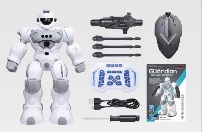 Subotech Remote Control Guardian Police Robot With Weapon
