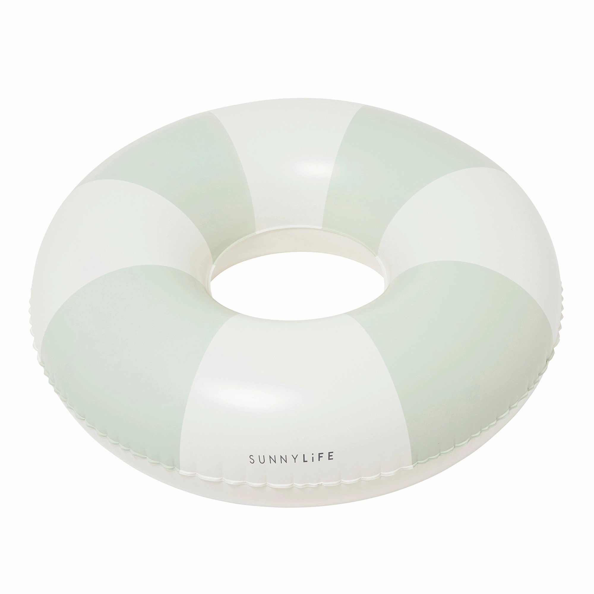 Sunnylife 41 Inch Olive Stripe Inflatable Pool Tube Float