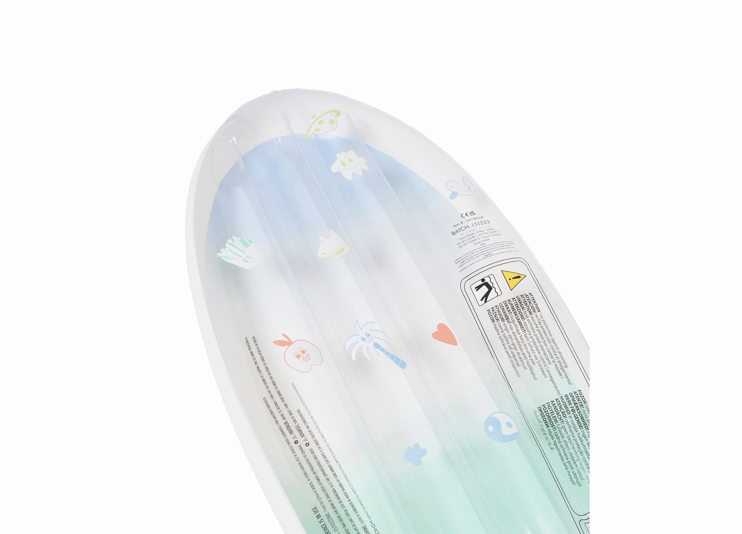 Sunnylife Inflatable Skateboard Pool Float for Kids