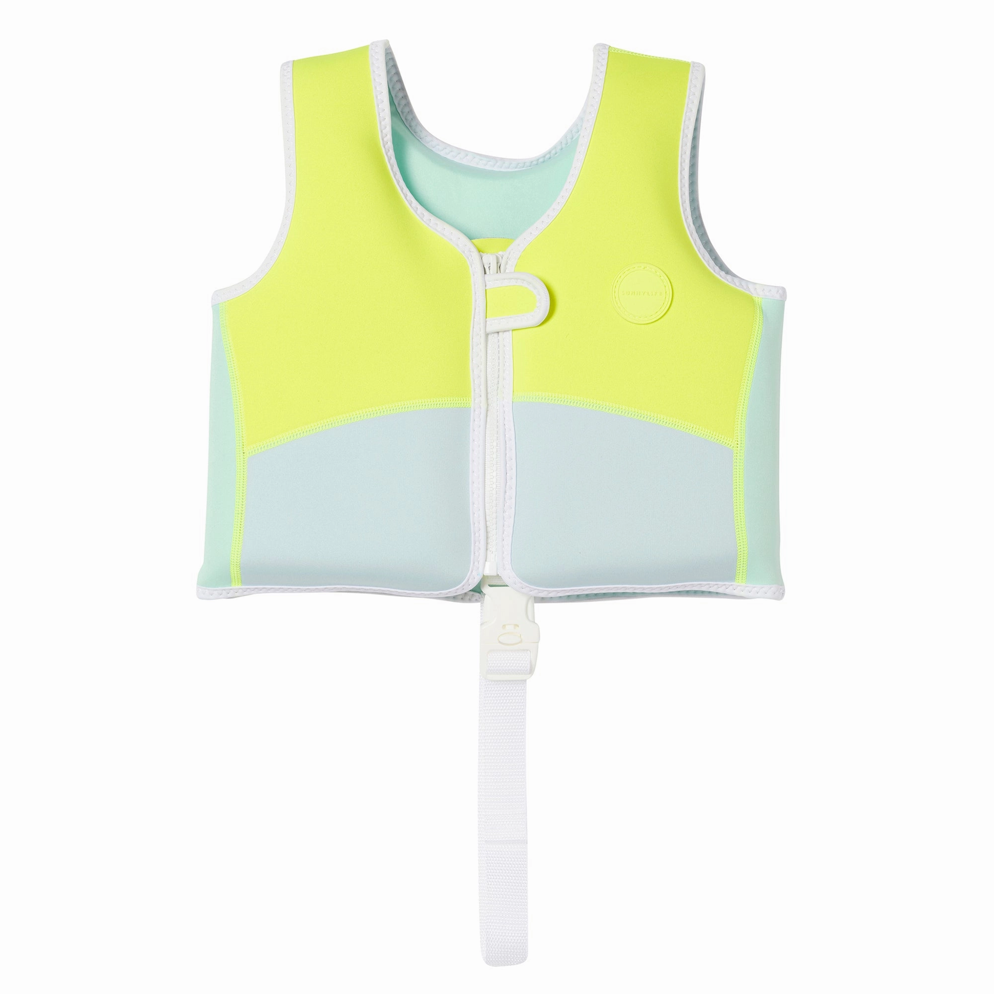 Sunnylife Kids Swim Vest Salty the Shark, Neon Yellow, Ages 2-3