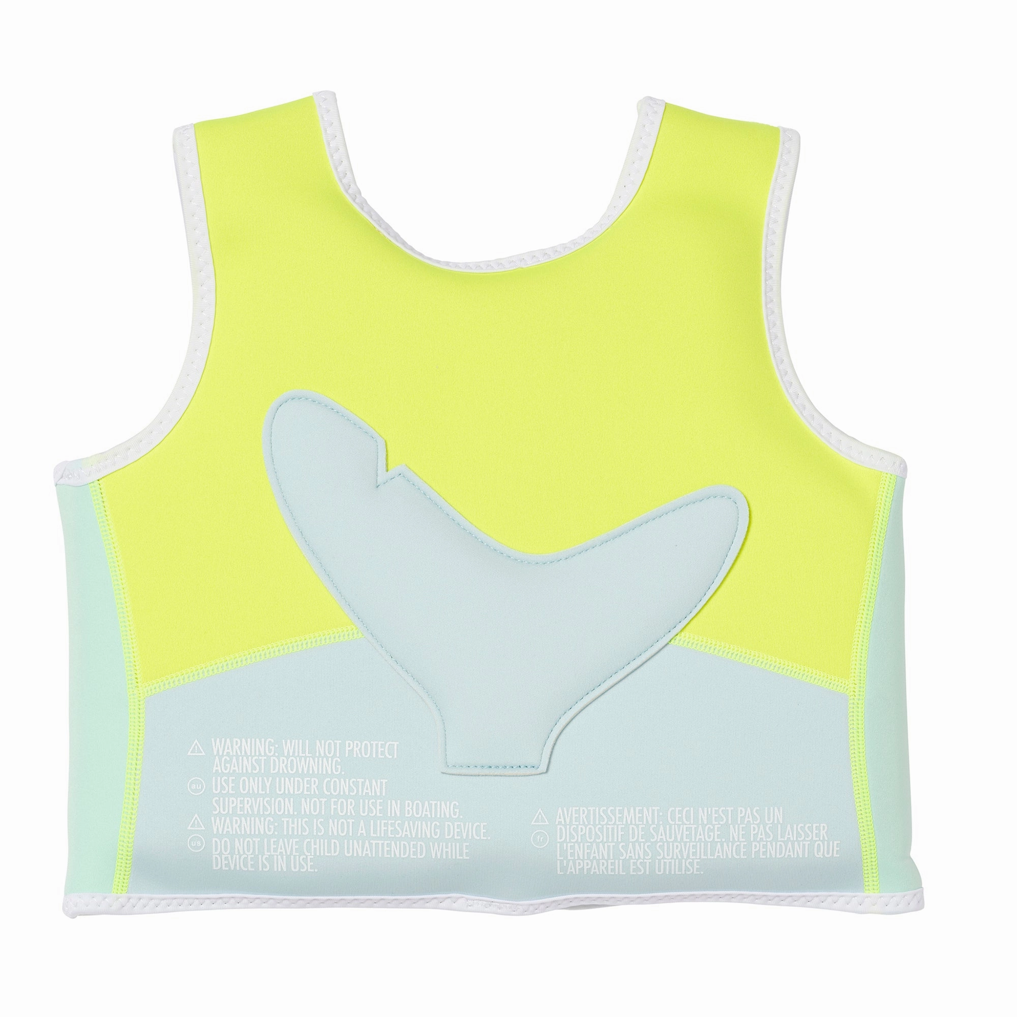 Sunnylife Kids Swim Vest Salty the Shark, Neon Yellow, Ages 2-3