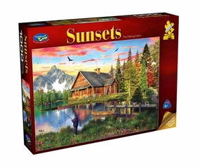 SUNSETS SERIES 3 1000 PIECE PUZZLE THE FISHING CABIN