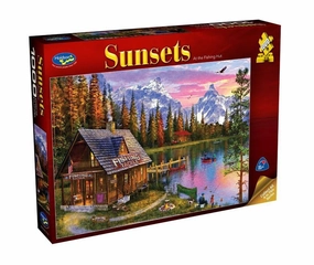 SUNSETS SERIES 3 AT THE FISHING HUT 1000 PIECE PUZZLE