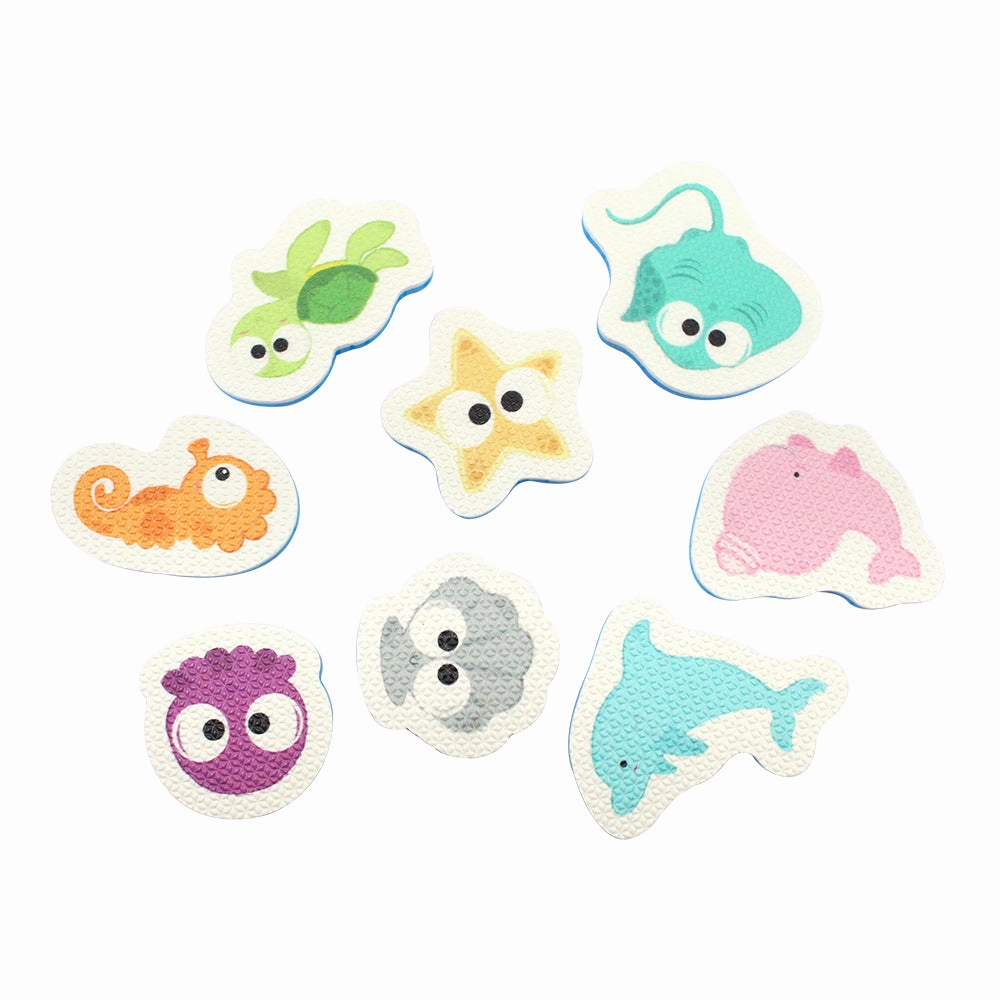 Sunta 9Pcs Sea Animals HTF Printed Bath Tub Toy