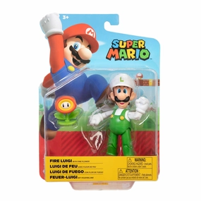 Super Mario 12cm Figure Fire Luigi
