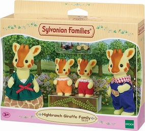 Sylvanian Families Highbranch Giraffe Family Playset for Ages 3 and Up