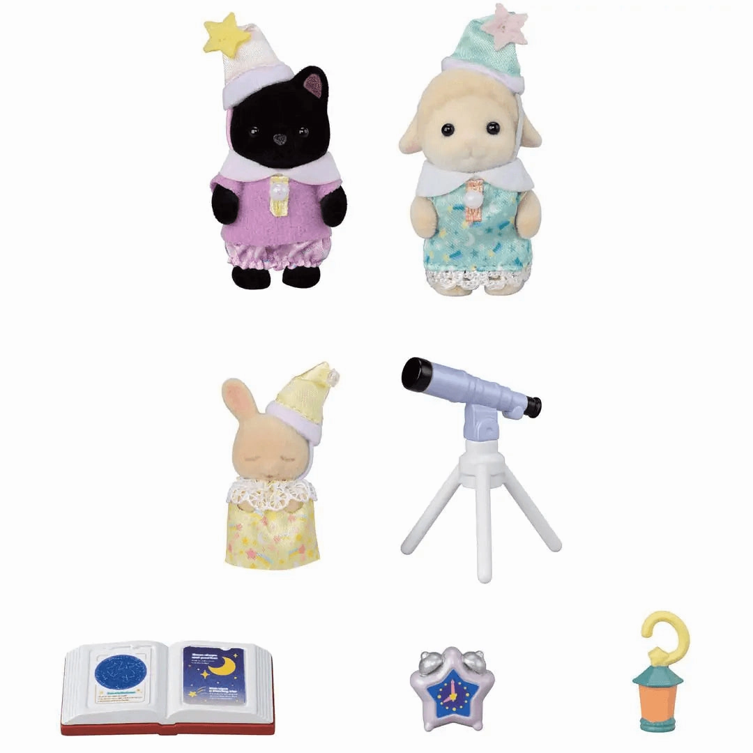 Sylvanian Families Nursery Friends - Sleepover Party Trio for Ages 3 