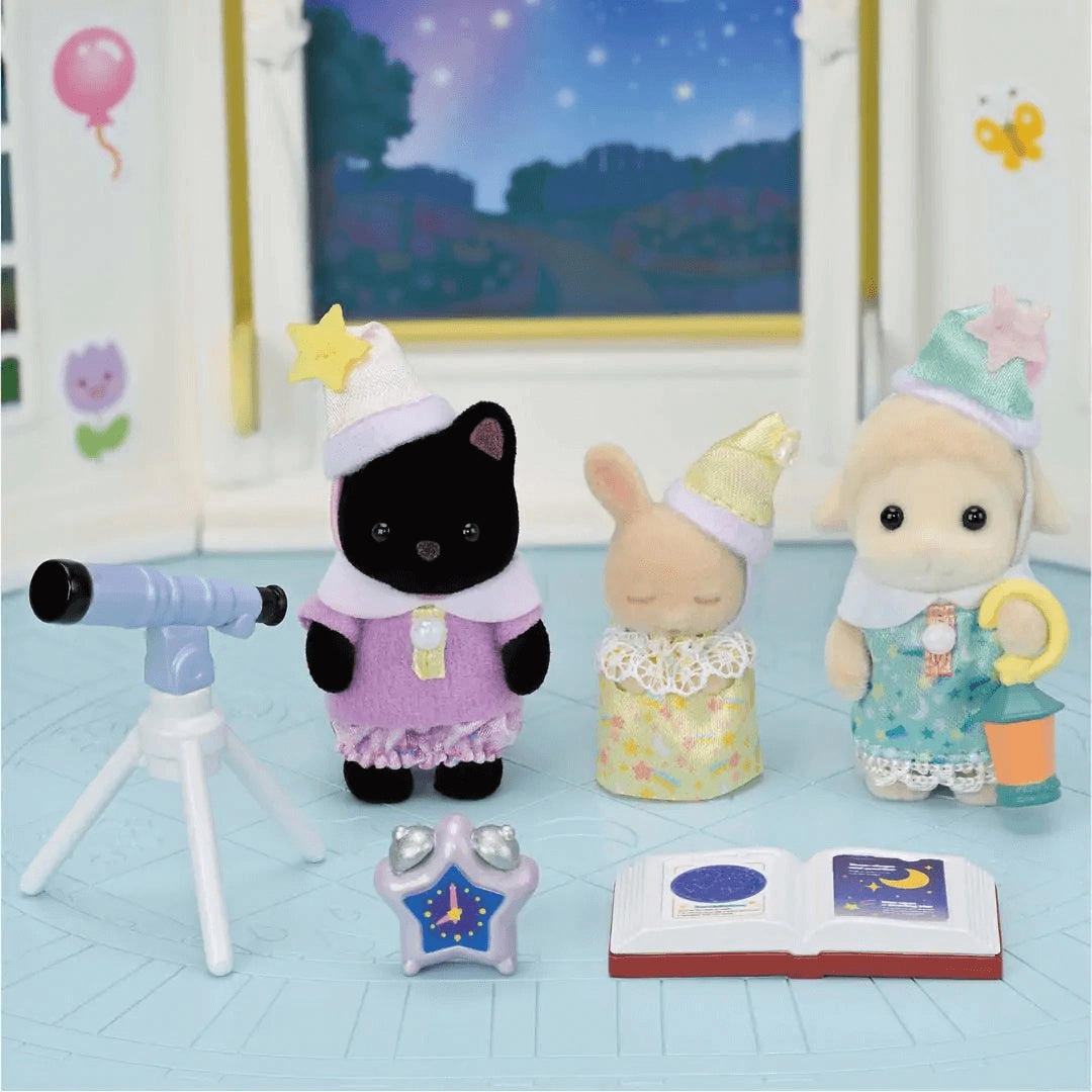 Sylvanian Families Nursery Friends - Sleepover Party Trio for Ages 3 