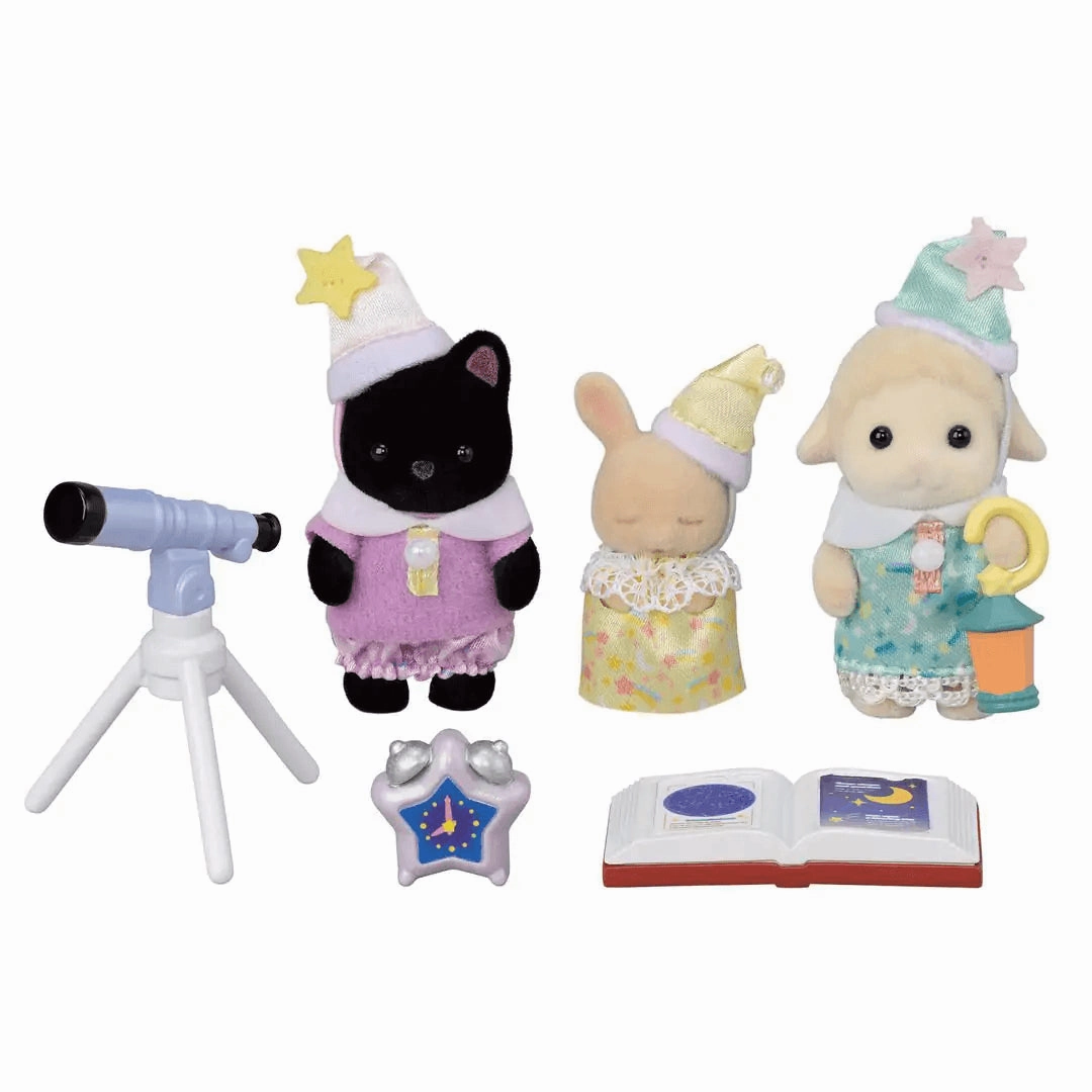 Sylvanian Families Nursery Friends - Sleepover Party Trio for Ages 3 