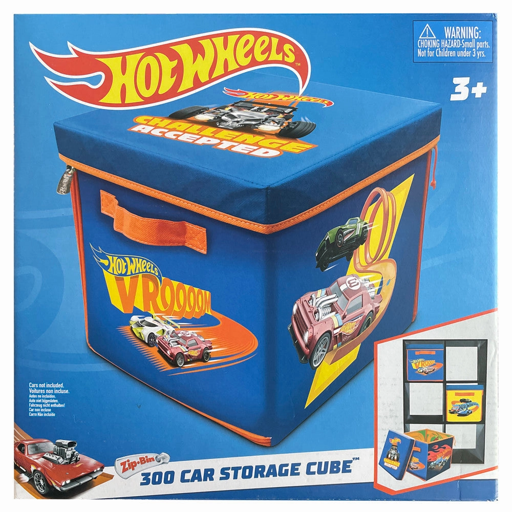 Tara Toy Hot Wheels ZipBin 300 Car Storage Cube and Playmat