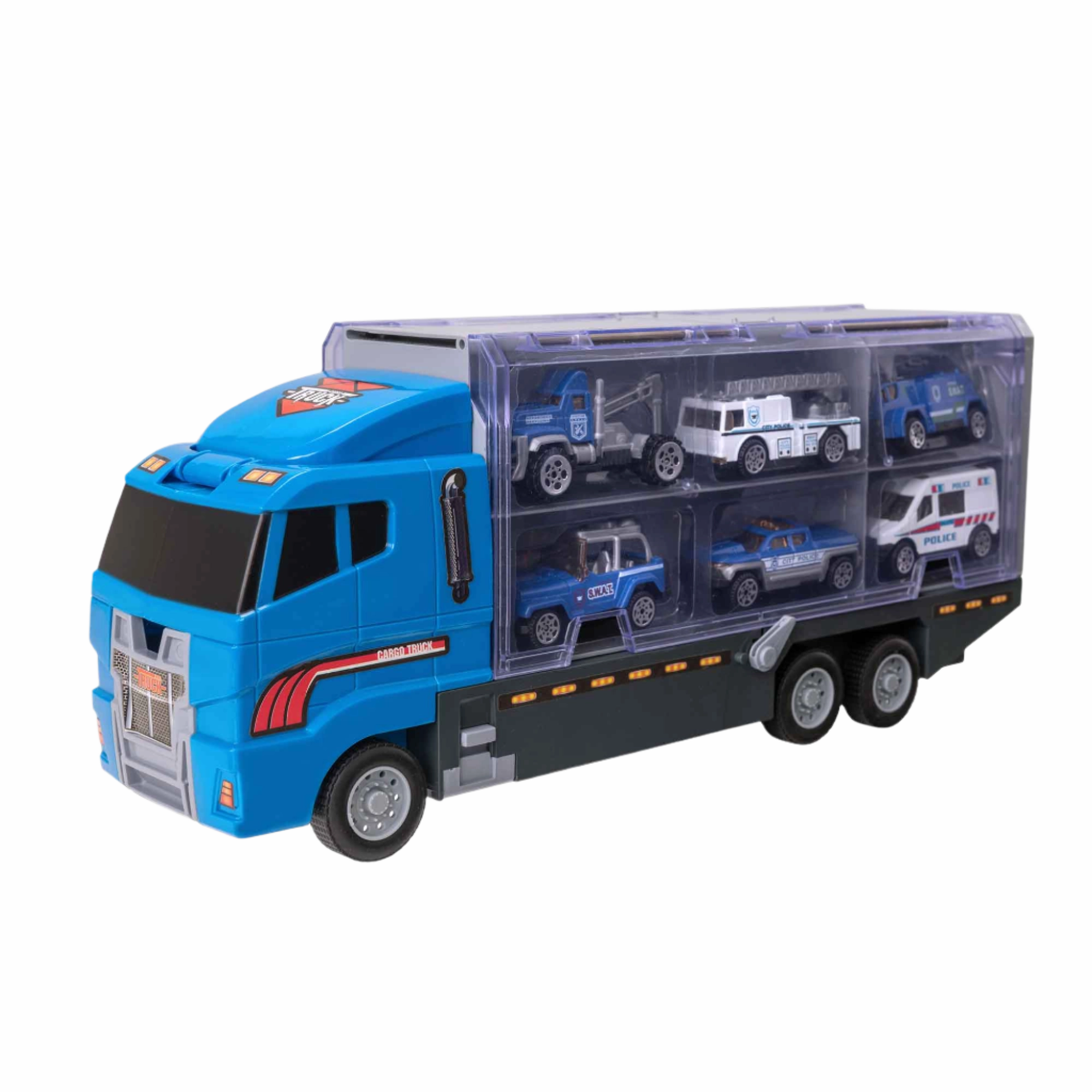 Teamsterz Police Service Transporter Toy Truck Playset