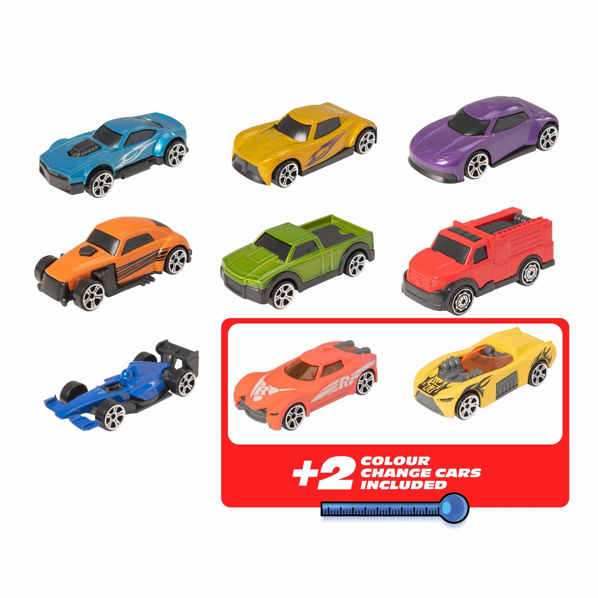 Teamsterz Racing Cars  - With 2 Colour Changing Cars