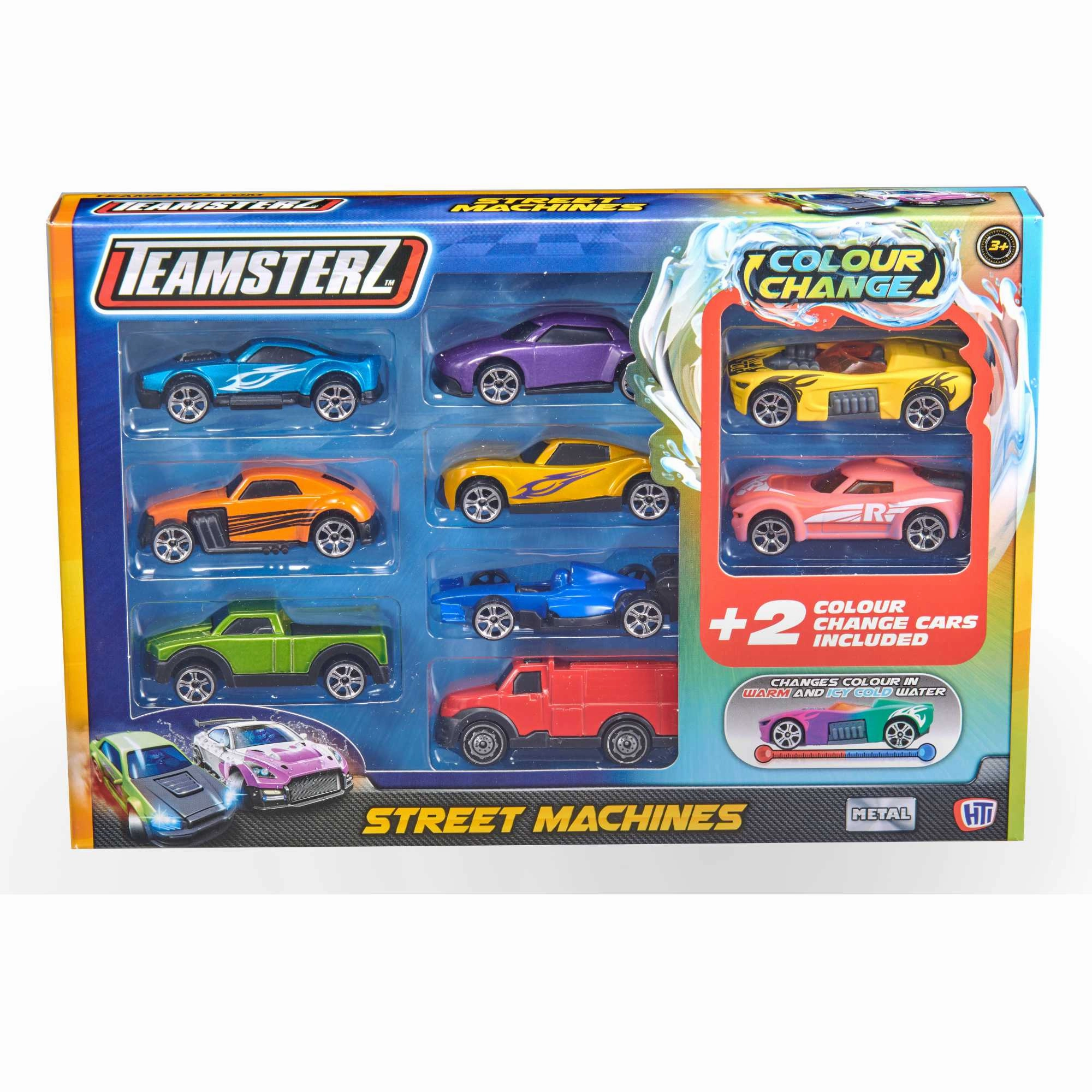 Teamsterz Racing Cars  - With 2 Colour Changing Cars