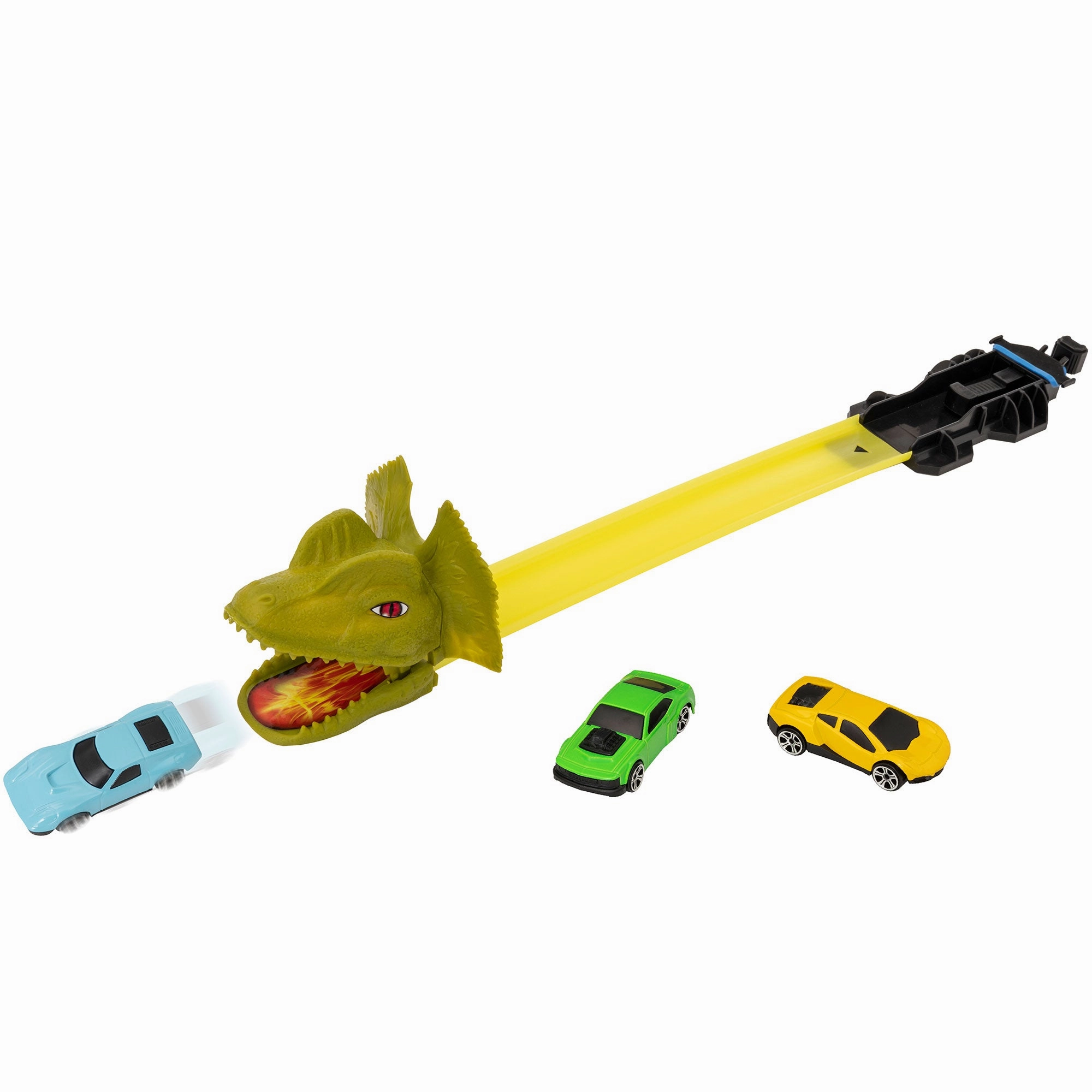Teamsterz Speed City Dino Attack Racing Track Toy with 3 Cars