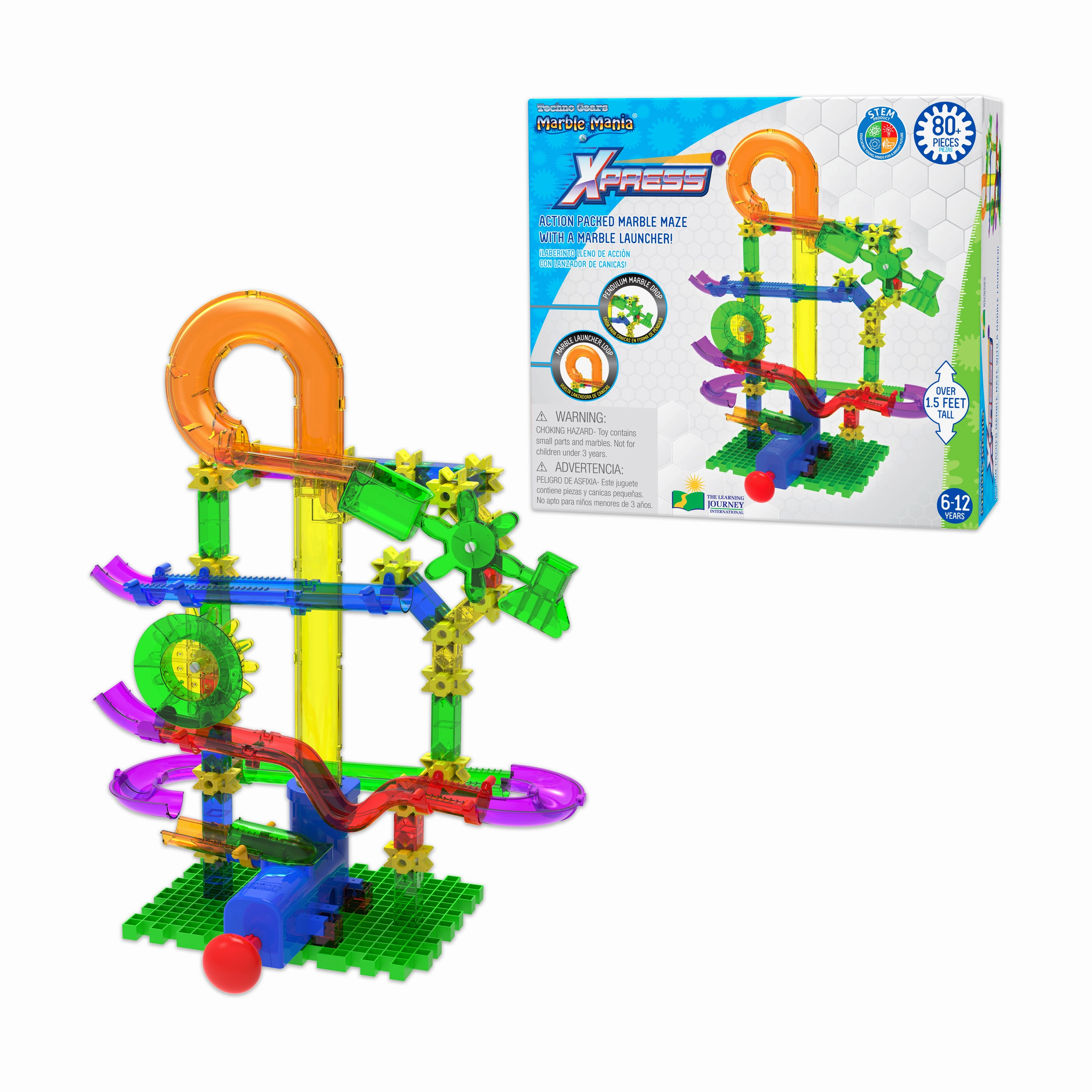 Techno Gears Marble Mania - Xpress 80  Piece Marble Run Set